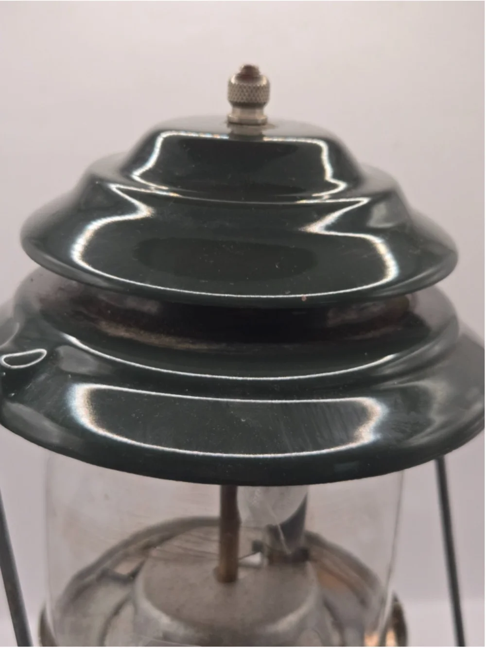 Vintage Coleman Two Mantle Gas Lantern Green Camping Light Box 288A700